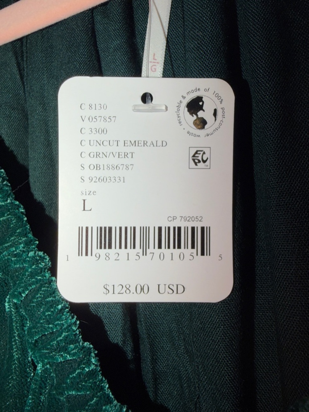 Free People Uncut Emerald Long Sleeve Maxi Dress - Deep Green